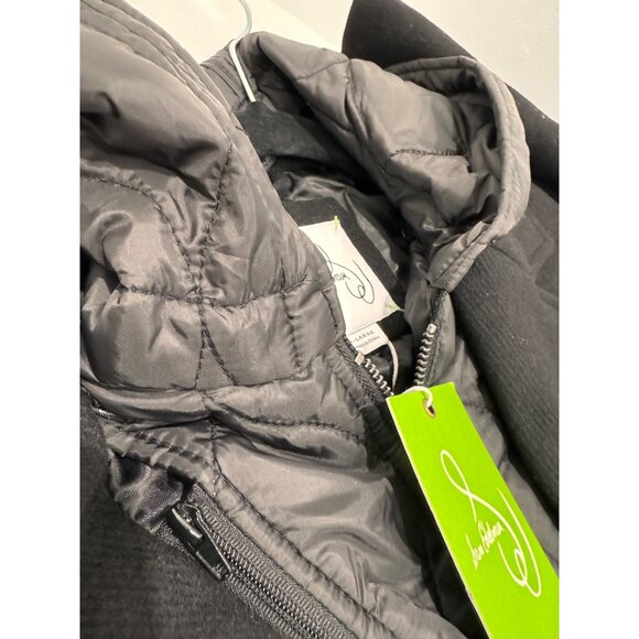 New Sam Edelman Men's Size XL Single Breasted Wool Blend Hooded Coat *Defect* - Picture 15 of 16